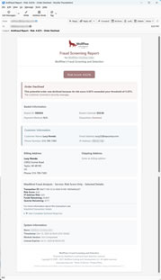 Declined Order Email