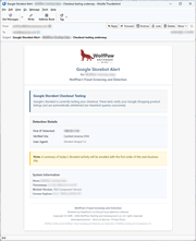 Storebot Alert Email